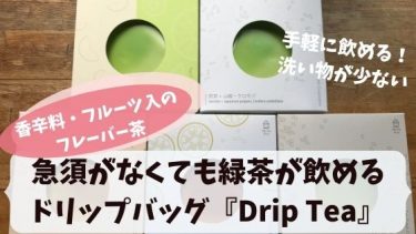 ティーフートのドリップバッグ『Drip Tea』♪「急須がない！」でも緑茶が楽しめる]